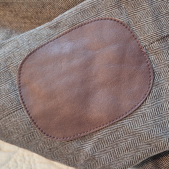 Janie and Jack boys 2T herringbone brown blazer EUC pockets sewn - Picture 3 of 6